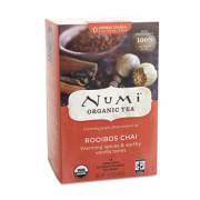 Numi Organic Teas and Teasans, 1.71 oz, Rooibos Chai, 18/Box (10200)