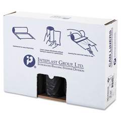 Inteplast Group Low-Density Commercial Can Liners, 60 gal, 1.4 mil, 38" x 58", Black, 100/Carton (SLW3858SHK)
