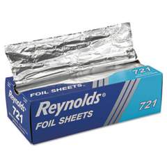 Reynolds Interfolded Aluminum Foil Sheets, 12 x 10.75, Silver, 500/Box, 6 Boxes/Carton (721)