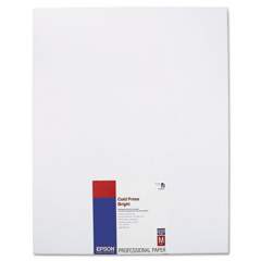 Epson Cold Press Bright Fine Art Paper, 21 mil, 17 x 22, Textured Matte White, 25/Pack (S042311)