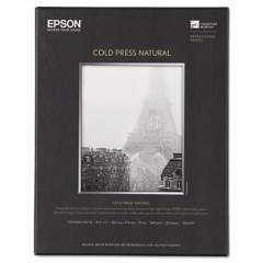 Epson Cold Press Fine Art Paper, 19 mil, 8.5 x 11, Textured Matte Natural, 25/Pack (S042297)