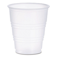 High-Impact Polystyrene Cold Cups, 5 oz, Plastic, Translucent, 100/Sleeve, 25 Sleeves/Carton (Y5CT)
