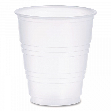 High-Impact Polystyrene Cold Cups, 5 oz, Plastic, Translucent, 100/Sleeve, 25 Sleeves/Carton (Y5CT)