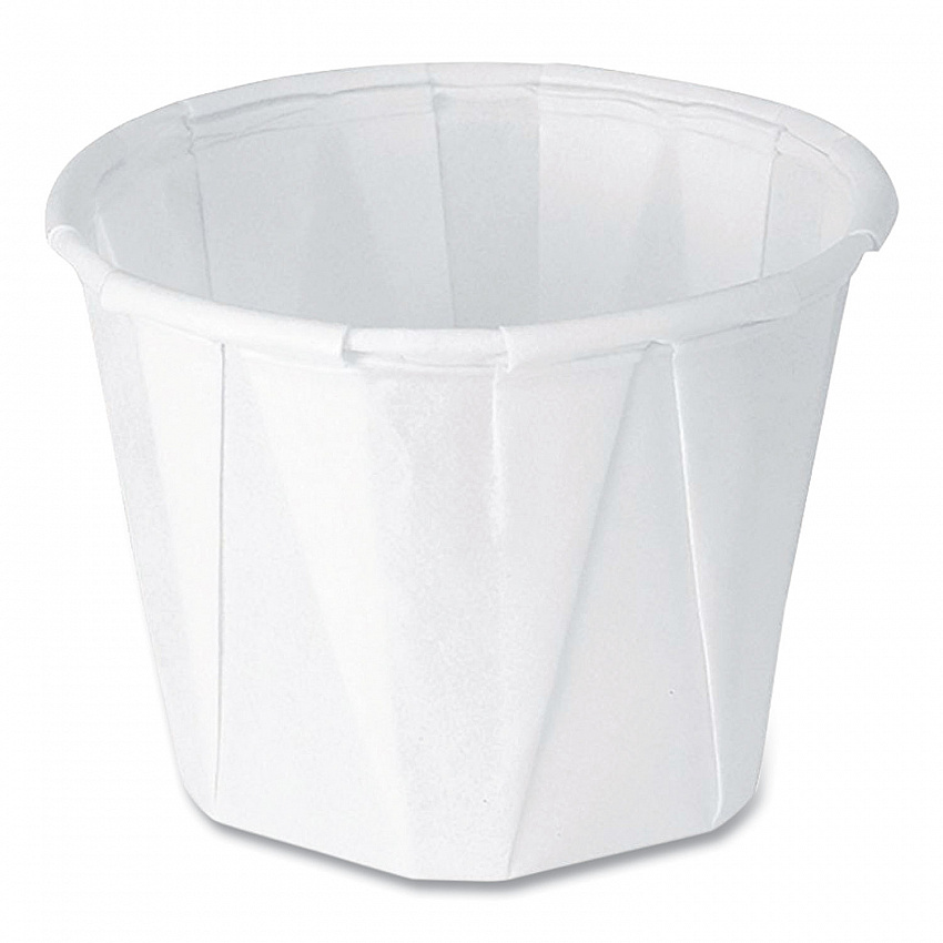 Paper Portion Cups, ProPlanet Seal, 1 oz, White, 250/Bag, 20 Bags/Carton (100)