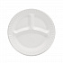 Concorde Foam Plate, 3-Compartment Plate, 9