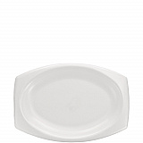 Quiet Classic Laminated Foam Dinnerware, Platter, 6.7 x 9.8, White, 500/Carton (9PRWQR)