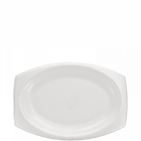 Quiet Classic Laminated Foam Dinnerware, Platter, 6.7 x 9.8, White, 500/Carton (9PRWQR)