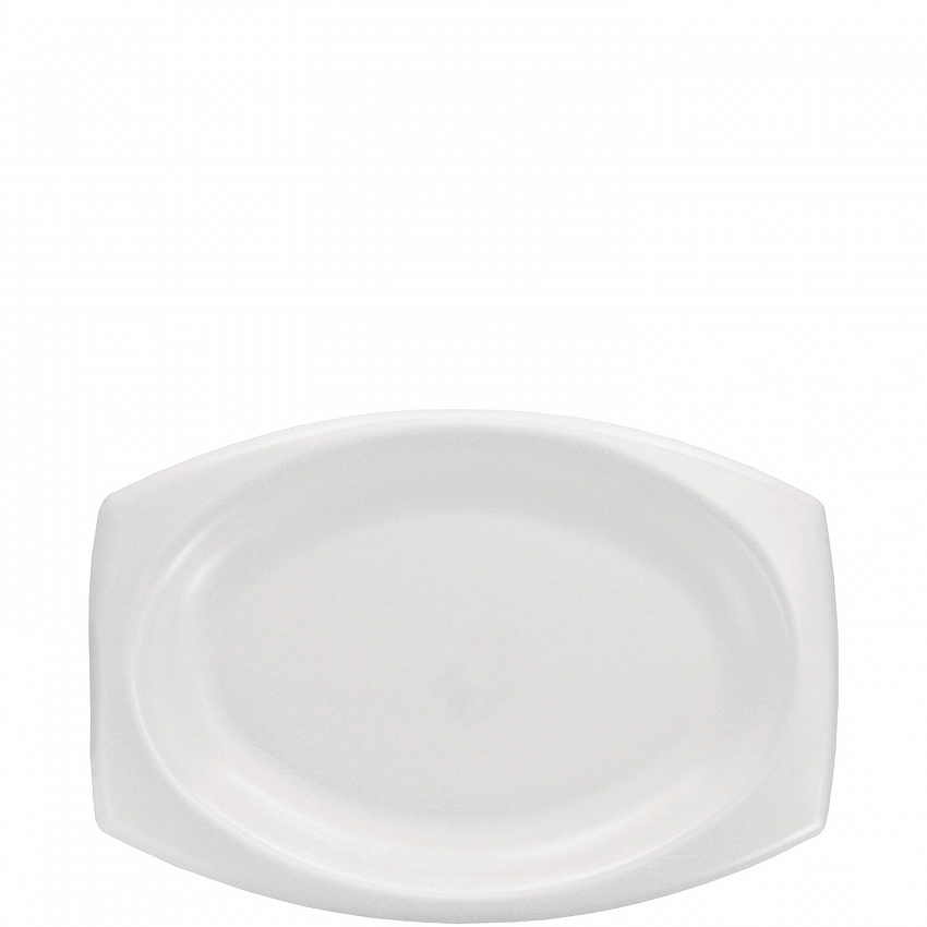Quiet Classic Laminated Foam Dinnerware, Platter, 6.7 x 9.8, White, 500/Carton (9PRWQR)