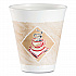 Cafe G Foam Hot/Cold Cups, 12 oz, Brown/Red/White, 1,000/Carton (12X16G)
