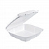 Foam Hinged Lid Container, Performer Perforated Lid, 9 x 9.4 x 3, White, 100/Bag, 2 Bag/Carton (90HTPF1R)