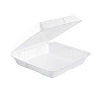Foam Hinged Lid Containers, 9.25 x 9.5 x 3, 200/Carton (95HT1R)
