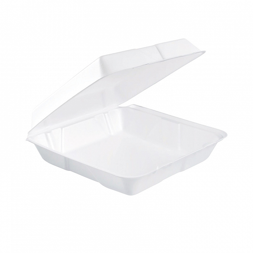 Foam Hinged Lid Containers, 9.25 x 9.5 x 3, 200/Carton (95HT1R)