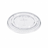 Straw-Slot Cold Cup Lids, Fits 9 oz to 20 oz Cold Cups, Plastic, Clear, 100/Pack (662TSPK)