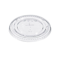 Straw-Slot Cold Cup Lids, Fits 9 oz to 20 oz Cold Cups, Plastic, Clear, 100/Pack (662TSPK)