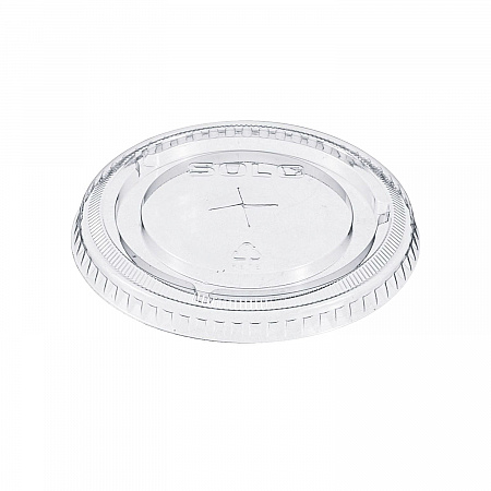 Straw-Slot Cold Cup Lids, Fits 9 oz to 20 oz Cold Cups, Plastic, Clear, 100/Pack (662TSPK)