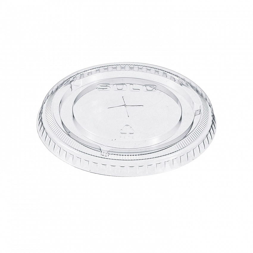 Straw-Slot Cold Cup Lids, Fits 9 oz to 20 oz Cold Cups, Plastic, Clear, 100/Pack (662TSPK)