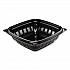 PresentaBowls Pro Black Square Bowls, 8 oz, 5 x 5 x 1.5, Plastic, 63/Bag, 8 Bags/Carton (B8SB)
