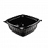 PresentaBowls Pro Black Square Bowls, 12 oz, 5 x 5 x 2, Black, Plastic, 63/Bag, 8 Bags/Carton (B12SB)