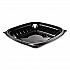 PresentaBowls Pro Black Square Bowls, 24 oz, 8.5 x 8.5 x 1.8, Plastic, 63/Bag, 4 Bags/Carton (B24SB)