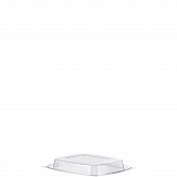 ClearPac Clear Container Lids, Dome, 4.9 x 5.9, Clear, Plastic, 63/Pack, 16 Packs/Carton (C12DDLR)