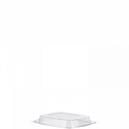 ClearPac Clear Container Lids, Dome, 4.9 x 5.9, Clear, Plastic, 63/Pack, 16 Packs/Carton (C12DDLR)