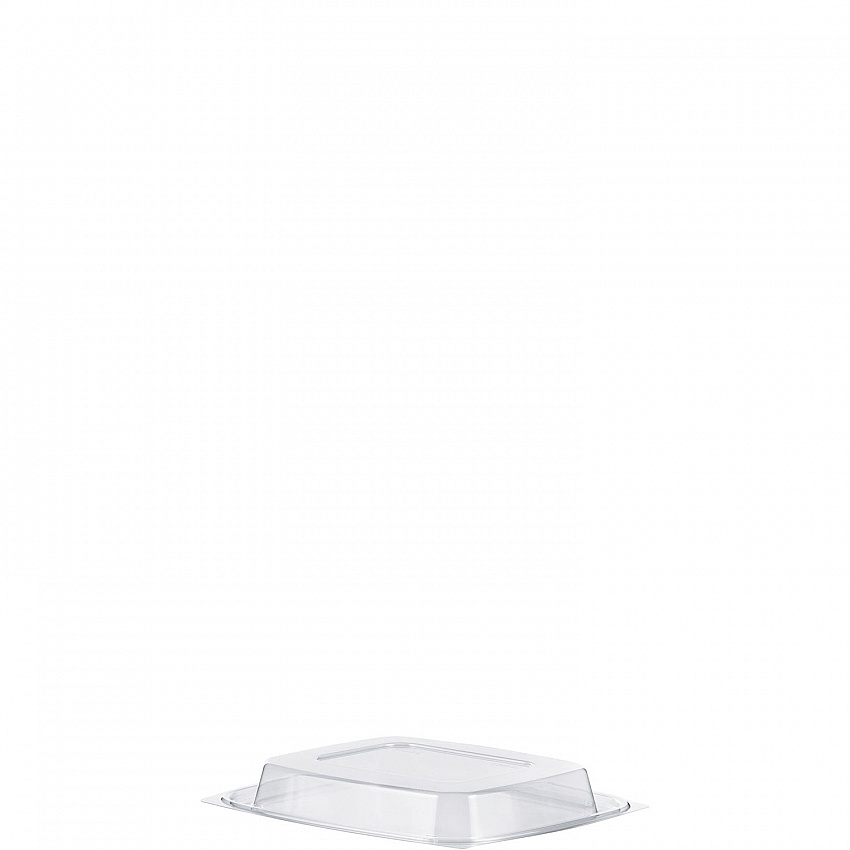 ClearPac Clear Container Lids, Dome, 4.9 x 5.9, Clear, Plastic, 63/Pack, 16 Packs/Carton (C12DDLR)