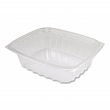ClearPac Containers, 24 oz, 6.5 x 7.5 x 2, Clear, Plastic, 63/Pack, 8 Pack/Carton (C24DER)
