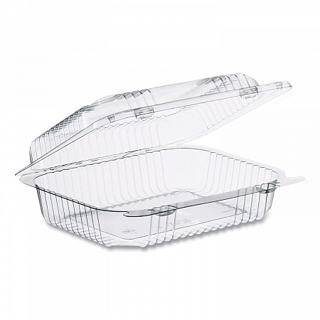 StayLock Clear Hinged Lid Containers, 6 x 7 x 2.1, Clear, Plastic, 125/Packs, 2 Packs/Carton (C26UT1)