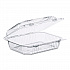 StayLock Clear Hinged Lid Containers, 6 x 7 x 2.1, Clear, Plastic, 125/Packs, 2 Packs/Carton (C26UT1)