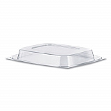 ClearPac Clear Container Lids, Dome, 6.5 x 7.5, Clear, Plastic, 63/Pack, 8 Packs/Carton (C32DDLR)