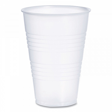 High-Impact Polystyrene Cold Cups, 14 oz, Plastic, Translucent, 50/Sleeve. 20 Sleeves/Carton (Y14)