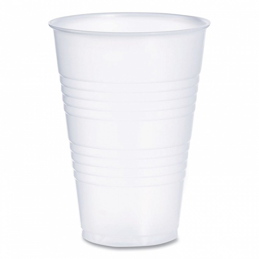 High-Impact Polystyrene Cold Cups, 14 oz, Plastic, Translucent, 50/Sleeve. 20 Sleeves/Carton (Y14)