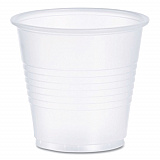 High-Impact Polystyrene Cold Cups, 3.5 oz, Plastic, Translucent, 100/Sleeve, 25 Sleeves/Carton (Y35)