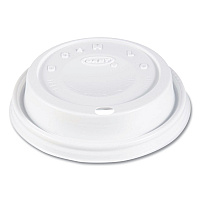 Cappuccino Dome Sipper Lids, Fits 12 oz Hot Cups, Plastic, White, 1,000/Carton (12EL)