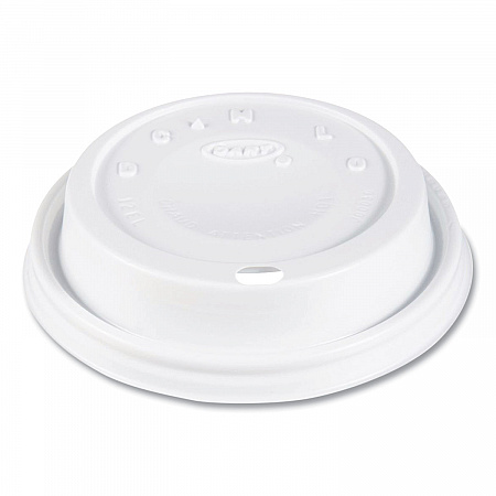 Cappuccino Dome Sipper Lids, Fits 12 oz Hot Cups, Plastic, White, 1,000/Carton (12EL)