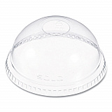 Dome-Top Cold Cup Lids, Fits 16 oz Cold Cups, Plastic, Clear, 1,000/Carton (DLR662)