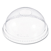 Dome-Top Cold Cup Lids, Fits 16 oz Cold Cups, Plastic, Clear, 1,000/Carton (DLR662)