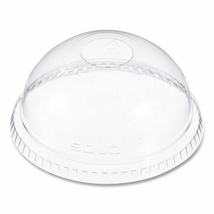 Dome-Top Cold Cup Lids, Fits 16 oz Cold Cups, Plastic, Clear, 1,000/Carton (DLR662)