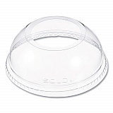 Open-Top Dome Lid, With 1.9" dia Hole, Fits 16 oz to 24 oz Cold Cups, Plastic, Clear, 1,000/Carton (DLW626)