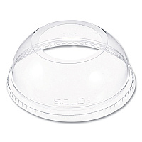 Open-Top Dome Lid, With 1.9" dia Hole, Fits 16 oz to 24 oz Cold Cups, Plastic, Clear, 1,000/Carton (DLW626)