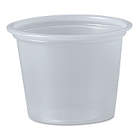 Polystyrene Portion Cups, 1 oz, Plastic, Translucent, 2,500/Carton (P100N)