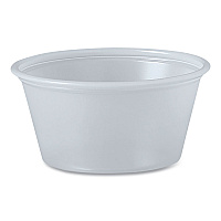Polystyrene Portion Cups, 2 oz, Plastic, Translucent, 250/Bag, 10 Bags/Carton (P200N)