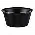 Polystyrene Portion Cups, 3.25 oz, Plastic, Black, 250/Bag, 10 Bags/Carton (P325BLK)
