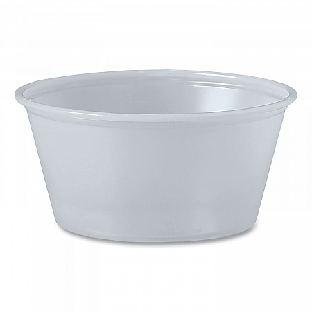 Polystyrene Portion Cups, 3.25 oz, Plastic, Translucent, 250/Bag, 10 Bags/Carton (P325N)