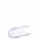StayLock Clear Hinged Lid Containers, 4.5 x 8.5 x 2.1, Clear, Plastic, 250/Carton (PET18UT1)
