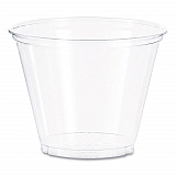 Ultra Clear PET Cups, Squat, 9 oz, Plastic, 50/Bag, 20 Bags/Carton (TP9R)