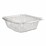 ClearPac SafeSeal rPET Tamper-Resistant Container, ProPlanet Seal, Flat Lid, 24 oz, Clear, 100/Bag, 2 Bags/Carton (CH24DEF)