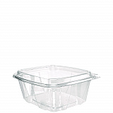ClearPac SafeSeal Tamper-Resistant/Evident Containers, Domed Lid, 32 oz, Clear, Plastic, 100/Bag, 2 Bags/Carton (CH32DED)