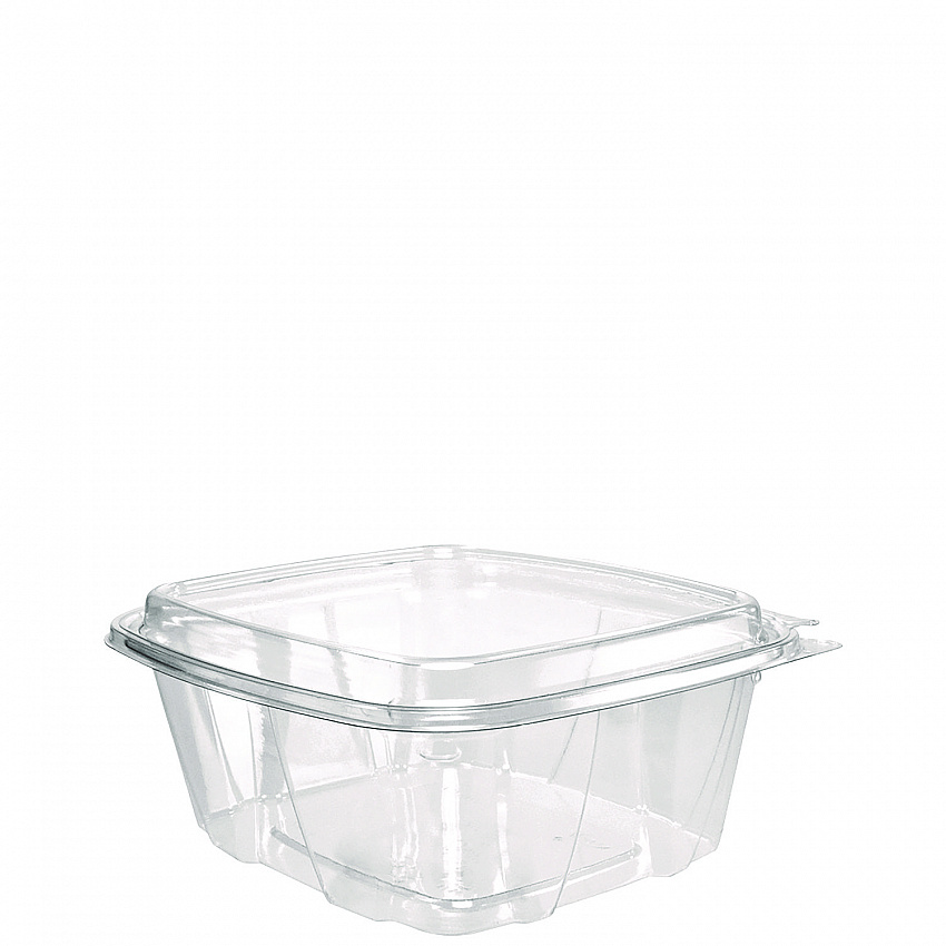 ClearPac SafeSeal Tamper-Resistant/Evident Containers, Domed Lid, 32 oz, Clear, Plastic, 100/Bag, 2 Bags/Carton (CH32DED)