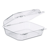 StayLock Clear Hinged Lid Containers, 7.8 x 8.3 x 3, Clear, Plastic, 125/Bag, 2 Bags/Carton (C51UT1)